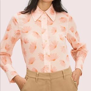 Kate Spade Falling Flower Shirt size S